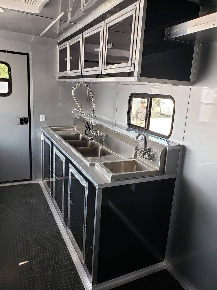 919-8.5-x-30-silver-frost-bbq-concession-food-event-trailer-12.jpg 8.5' X 30' Silver Frost BBQ Concession Food Event Trailer
