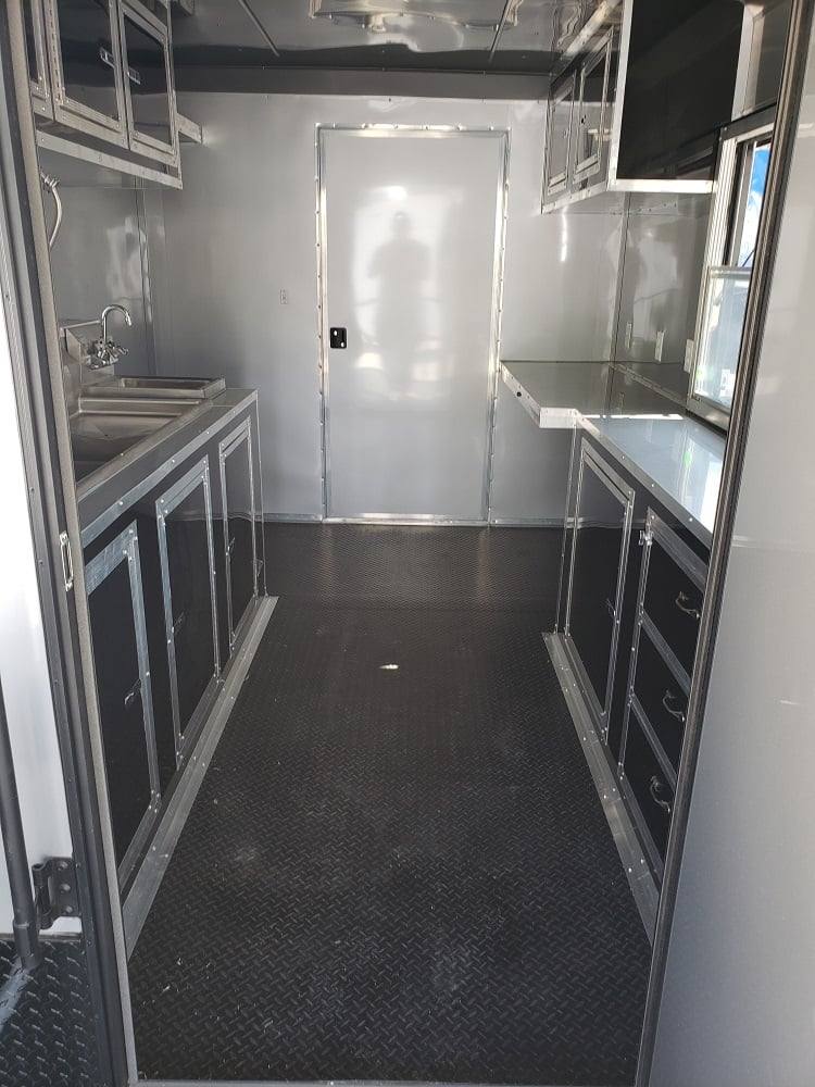 919-8.5-x-30-silver-frost-bbq-concession-food-event-trailer-19.jpg 8.5' X 30' Silver Frost BBQ Concession Food Event Trailer