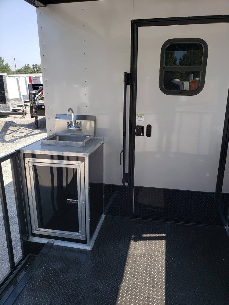 919-8.5-x-30-silver-frost-bbq-concession-food-event-trailer-34.jpg 8.5' X 30' Silver Frost BBQ Concession Food Event Trailer