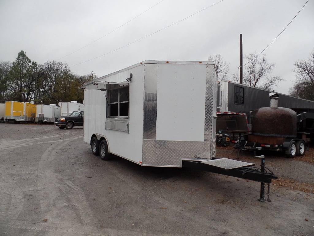 92-8.5-x-16-concession-food-catering-white-trailer-2.jpg 8.5' x 16' Concession Food Catering White Trailer