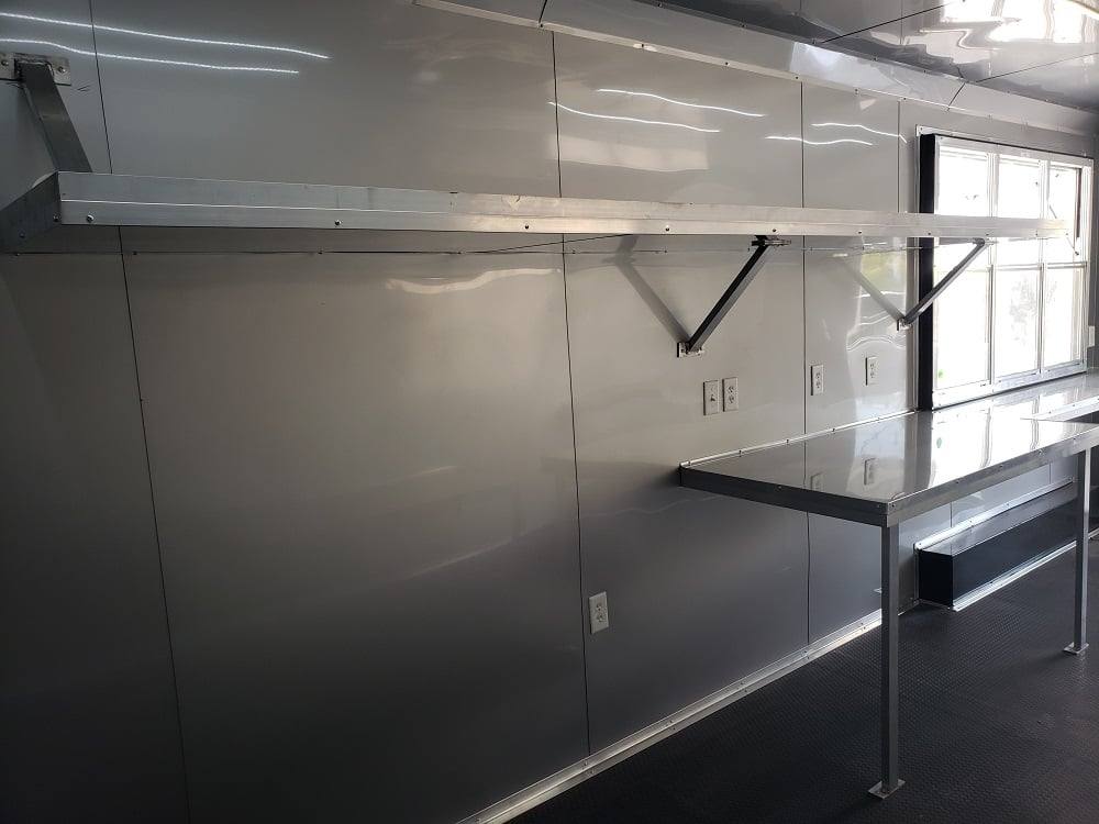 922-8.5-x-30-white-bbq-porch-concession-food-trailer-16.jpg 8.5' x 30' White BBQ Porch Concession Food Trailer