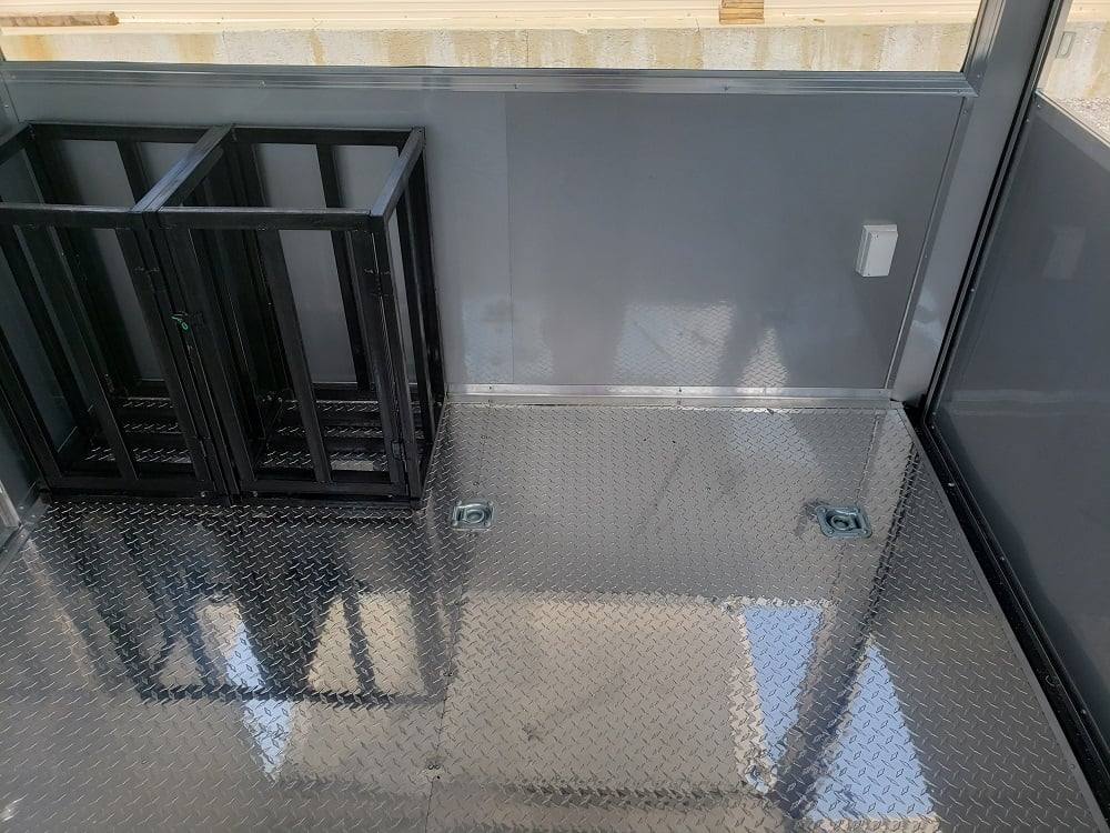 922-8.5-x-30-white-bbq-porch-concession-food-trailer-17.jpg 8.5' x 30' White BBQ Porch Concession Food Trailer