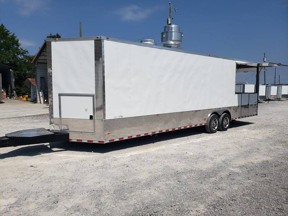 922-8.5-x-30-white-bbq-porch-concession-food-trailer-25.jpg 8.5' x 30' White BBQ Porch Concession Food Trailer