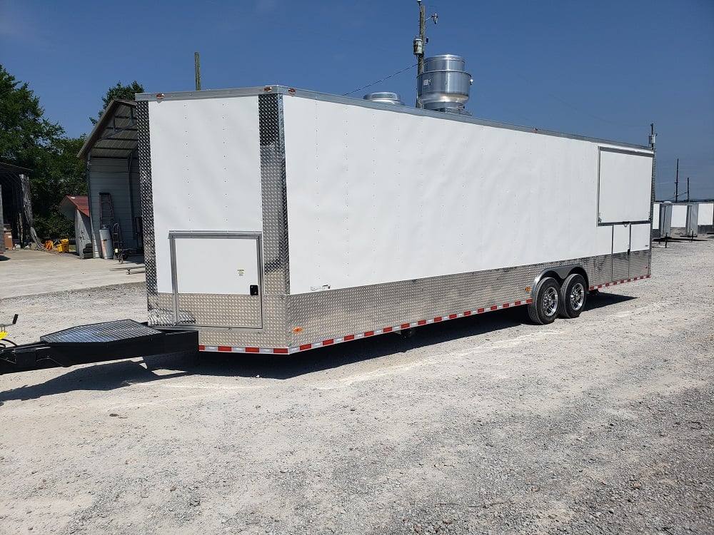 922-8.5-x-30-white-bbq-porch-concession-food-trailer-26.jpg 8.5' x 30' White BBQ Porch Concession Food Trailer