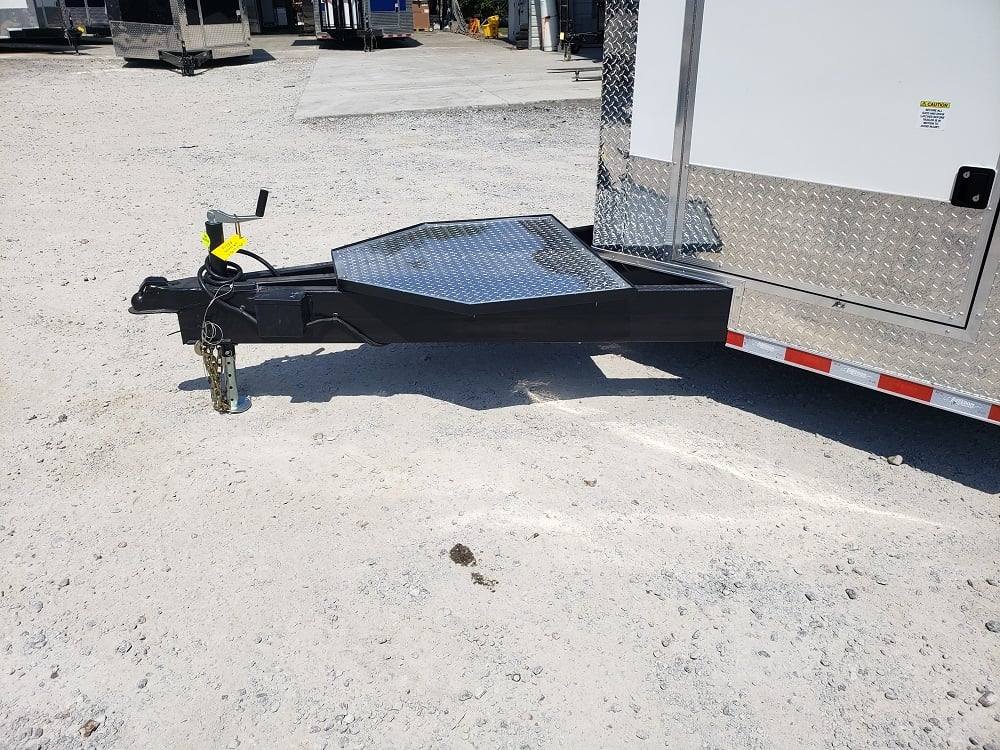 922-8.5-x-30-white-bbq-porch-concession-food-trailer-9.jpg 8.5' x 30' White BBQ Porch Concession Food Trailer