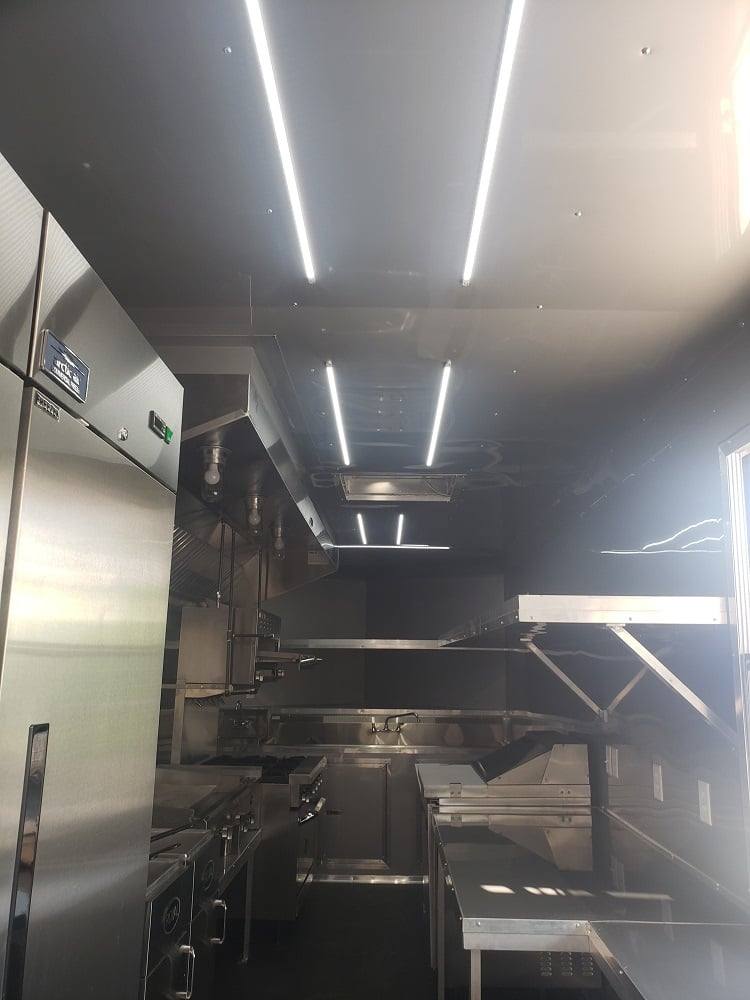 8.5' x 30' White BBQ Porch Concession Food Trailer with Appliances
