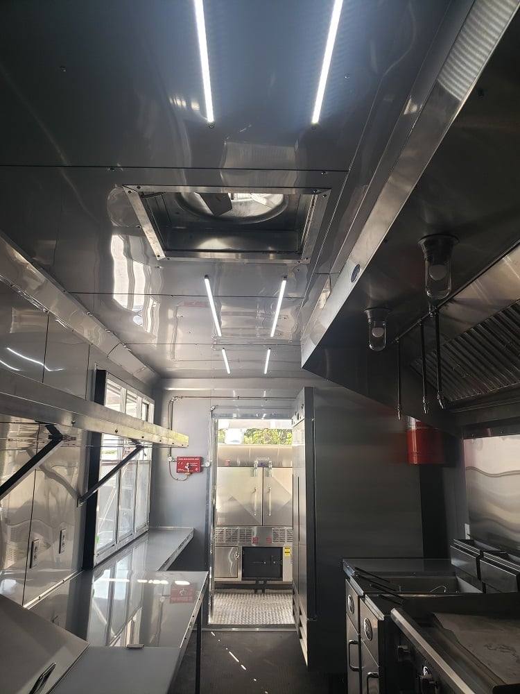 8.5' x 30' White BBQ Porch Concession Food Trailer with Appliances
