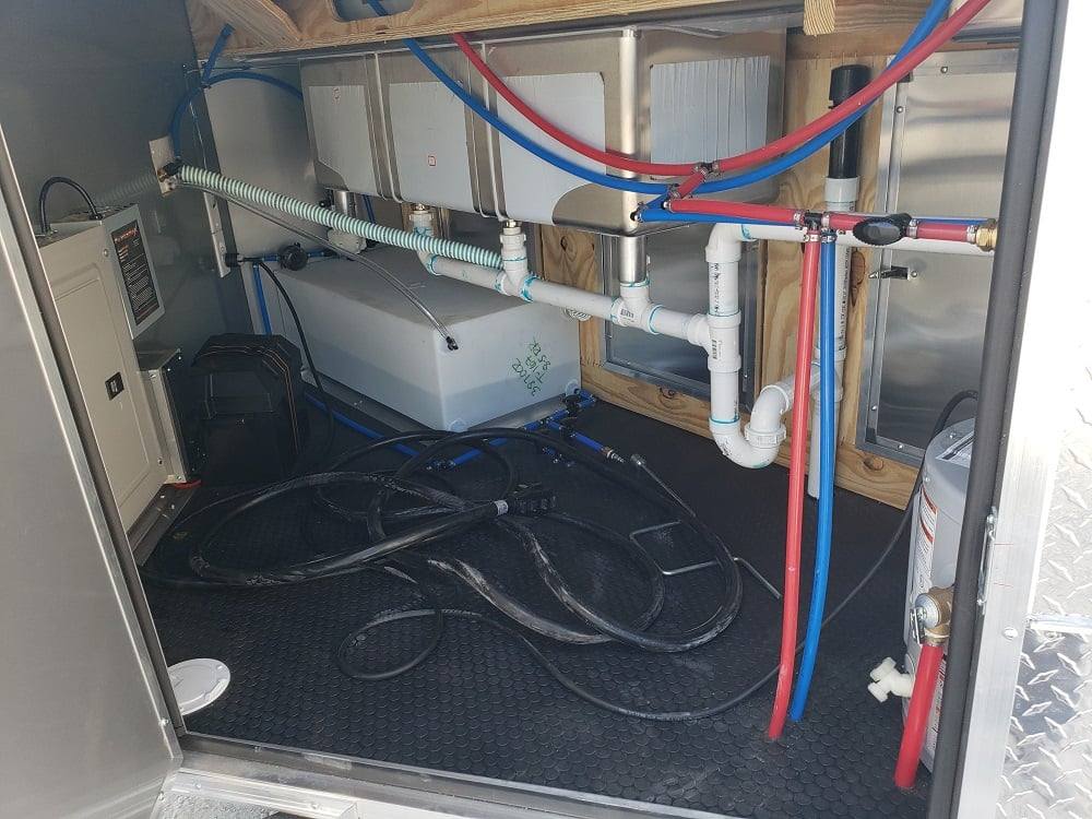 8.5' x 30' White BBQ Porch Concession Food Trailer with Appliances