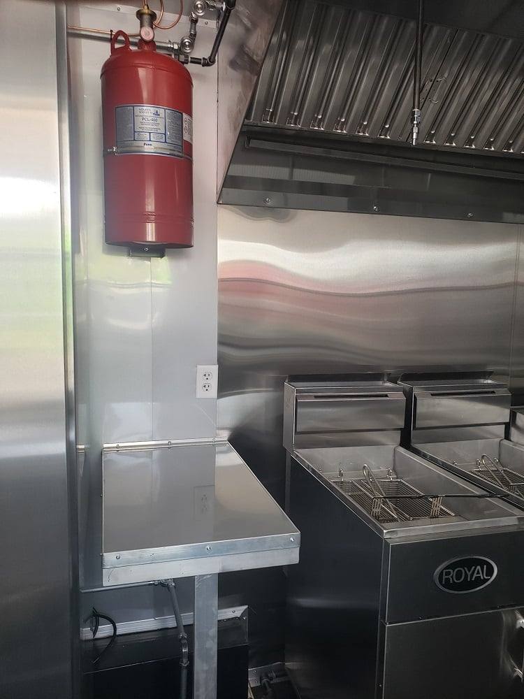 8.5' x 30' White BBQ Porch Concession Food Trailer with Appliances