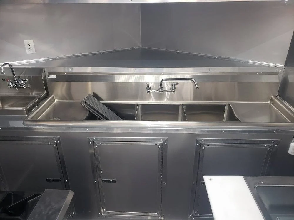 8.5' x 30' White BBQ Porch Concession Food Trailer with Appliances
