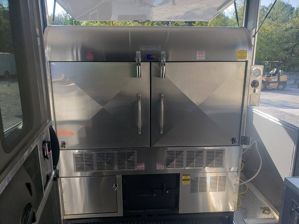 8.5' x 30' White BBQ Porch Concession Food Trailer with Appliances