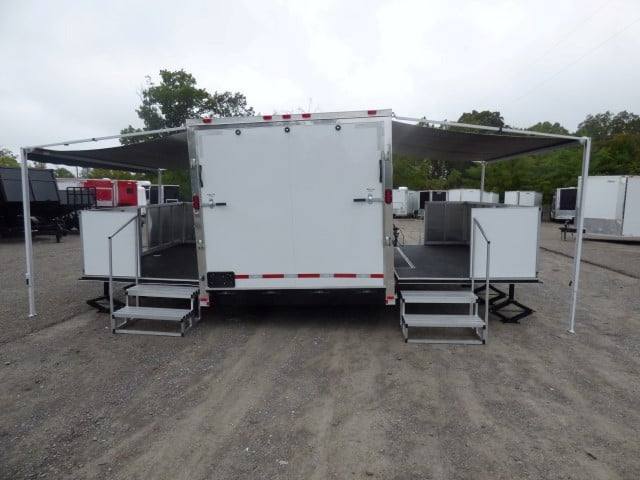 924-8.5-x-30-white-food-event-catering-concession-food-trailer-4.jpg 8.5' x 30' White Food Event Catering Concession Food Trailer