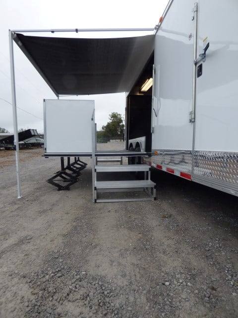 924-8.5-x-30-white-food-event-catering-concession-food-trailer-5.jpg 8.5' x 30' White Food Event Catering Concession Food Trailer