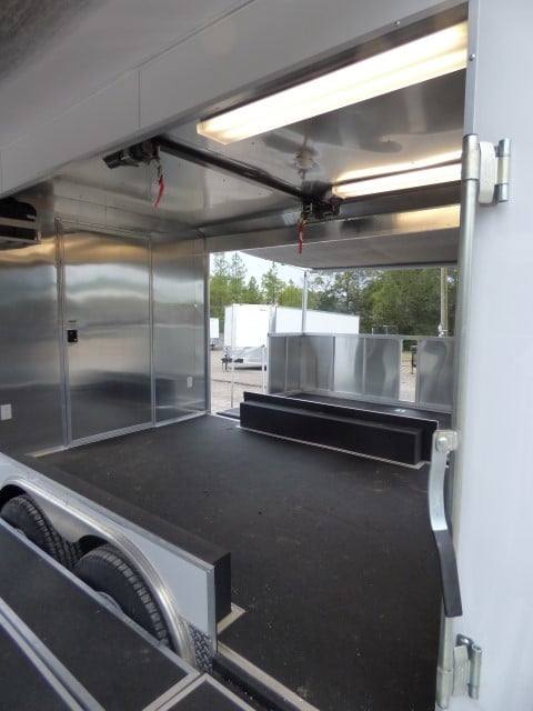 924-8.5-x-30-white-food-event-catering-concession-food-trailer-65.jpg 8.5' x 30' White Food Event Catering Concession Food Trailer