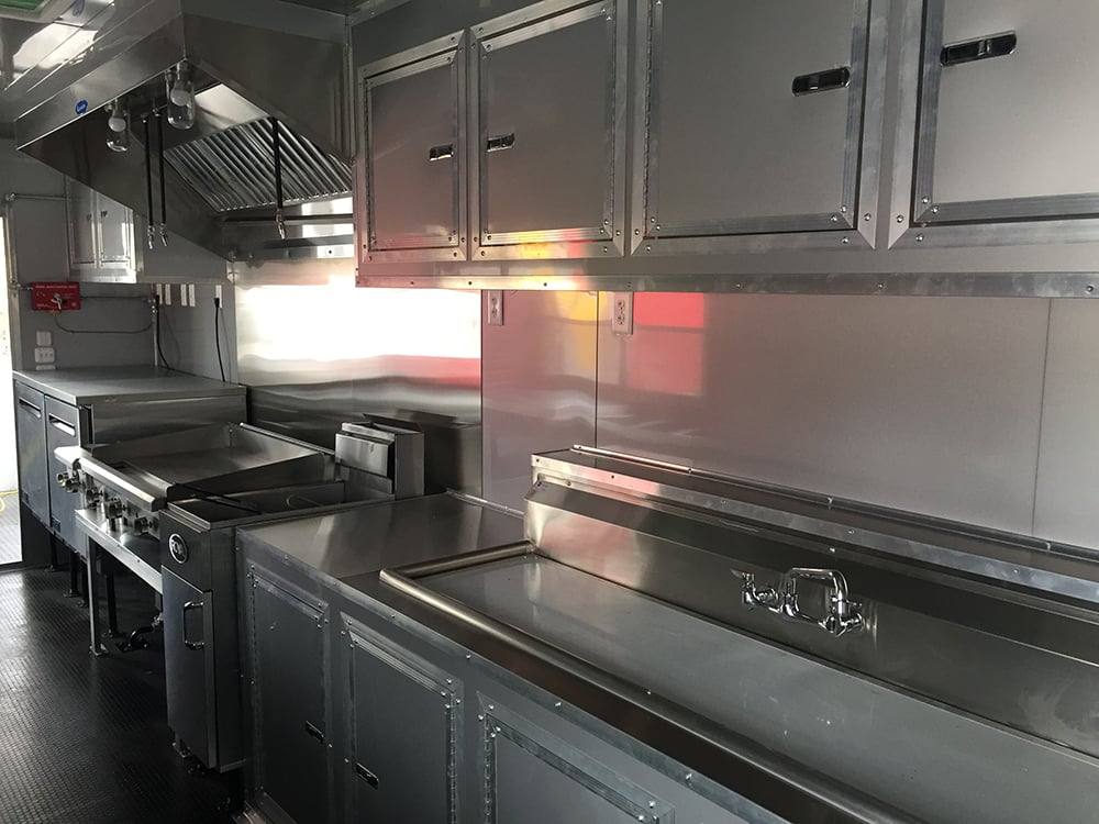 927-8.5-x-32-black-bbq-porch-concession-food-trailer-with-restroom-and-appliances-11.jpg 8.5' x 32' Black BBQ Porch Concession Food Trailer with Restroom and Appliances