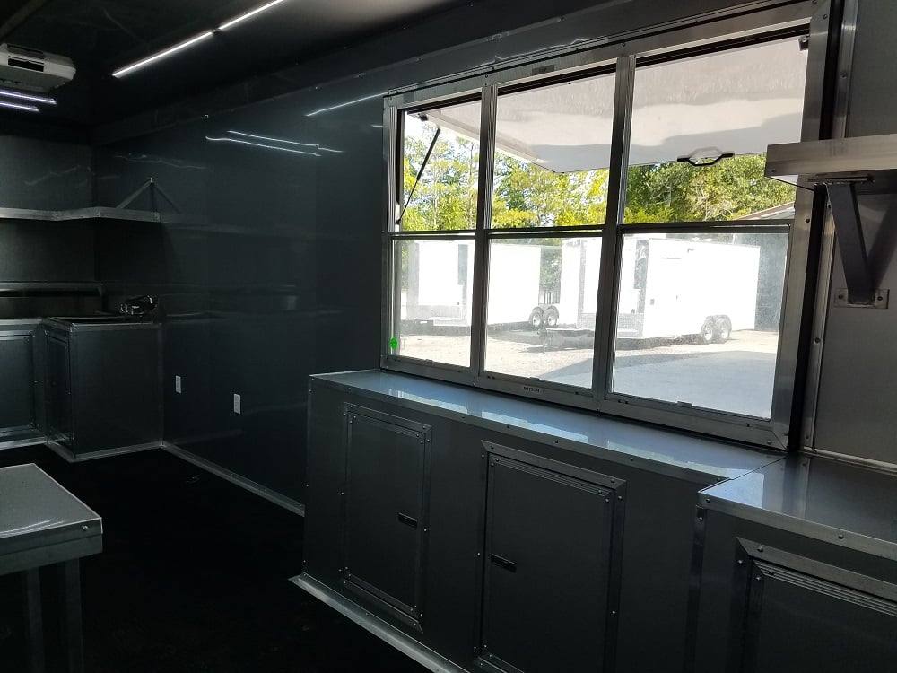 928-8.5-x-32-black-on-black-bbq-porch-concession-food-trailer-23.jpg 8.5' x 32' Black on Black BBQ Porch Concession Food Trailer