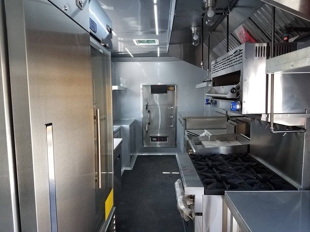 929-8.5-x-32-black-on-black-bbq-porch-concession-food-trailer-with-appliances-17.jpg 8.5' x 32' Black on Black BBQ Porch Concession Food Trailer With Appliances