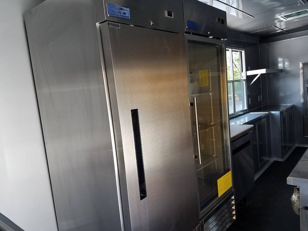 929-8.5-x-32-black-on-black-bbq-porch-concession-food-trailer-with-appliances-24.jpg 8.5' x 32' Black on Black BBQ Porch Concession Food Trailer With Appliances