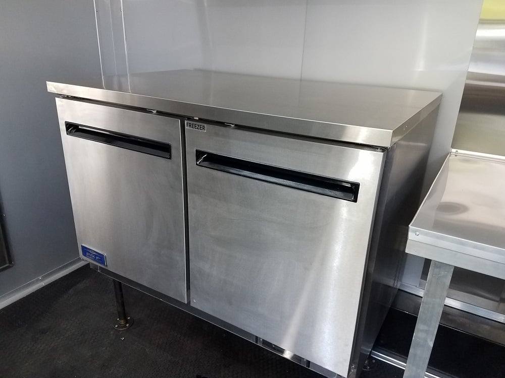 929-8.5-x-32-black-on-black-bbq-porch-concession-food-trailer-with-appliances-28.jpg 8.5' x 32' Black on Black BBQ Porch Concession Food Trailer With Appliances