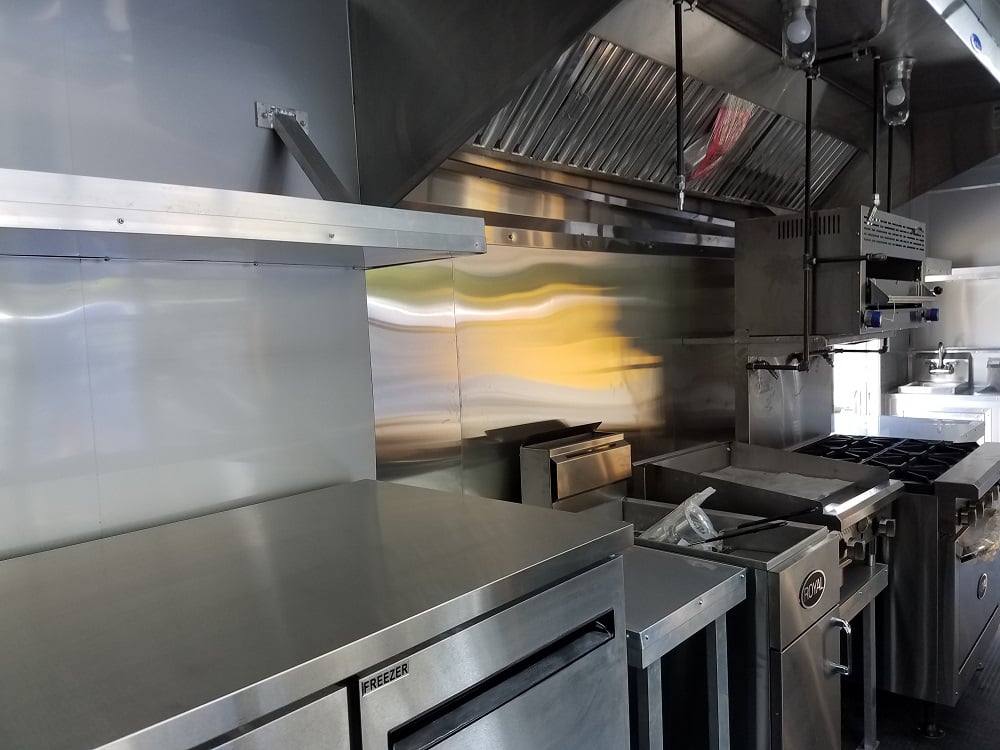 929-8.5-x-32-black-on-black-bbq-porch-concession-food-trailer-with-appliances-7.jpg 8.5' x 32' Black on Black BBQ Porch Concession Food Trailer With Appliances