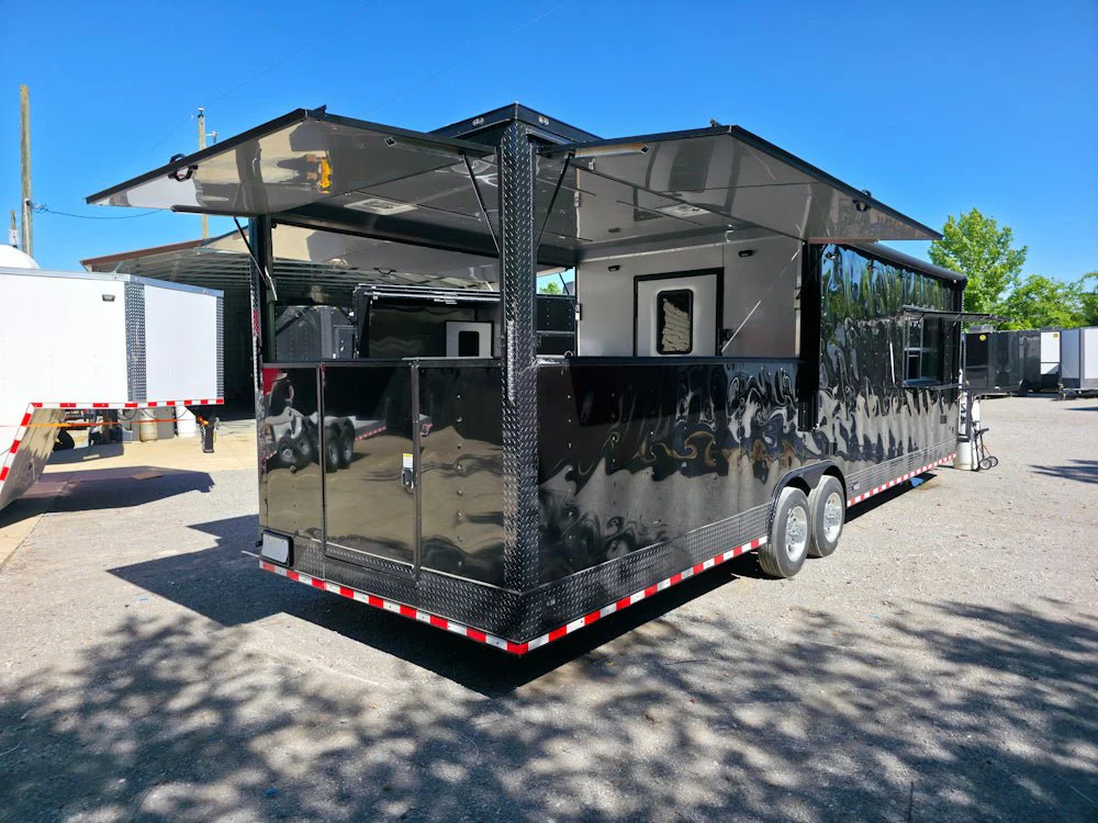 931-8.5-x-32-black-with-blackout-bbq-porch-concession-trailer-with-12ft-porch-14.webp 8.5' X 32' Black With Blackout BBQ Porch Concession Trailer With 12ft Porch