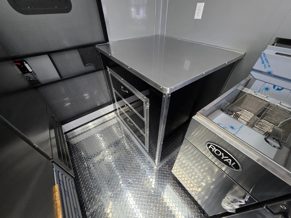 931-8.5-x-32-black-with-blackout-bbq-porch-concession-trailer-with-12ft-porch-22.webp 8.5' X 32' Black With Blackout BBQ Porch Concession Trailer With 12ft Porch