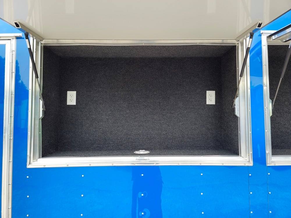 8.5' X 32' Blue Video Game Arcade Concession Trailer