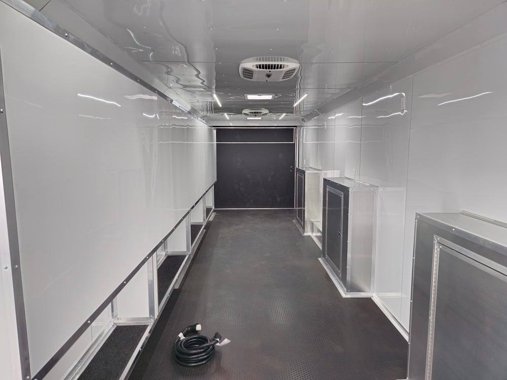 8.5' X 32' Blue Video Game Arcade Concession Trailer