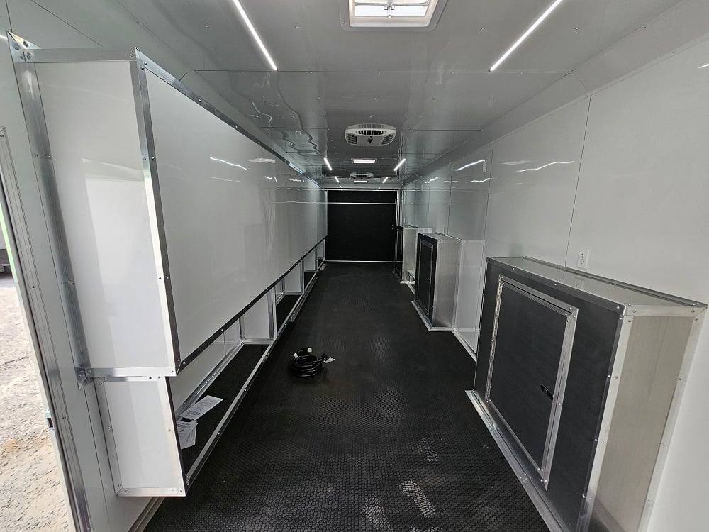 8.5' X 32' Blue Video Game Arcade Concession Trailer