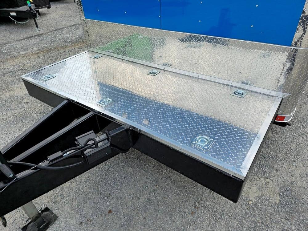 8.5' X 32' Blue Video Game Arcade Concession Trailer