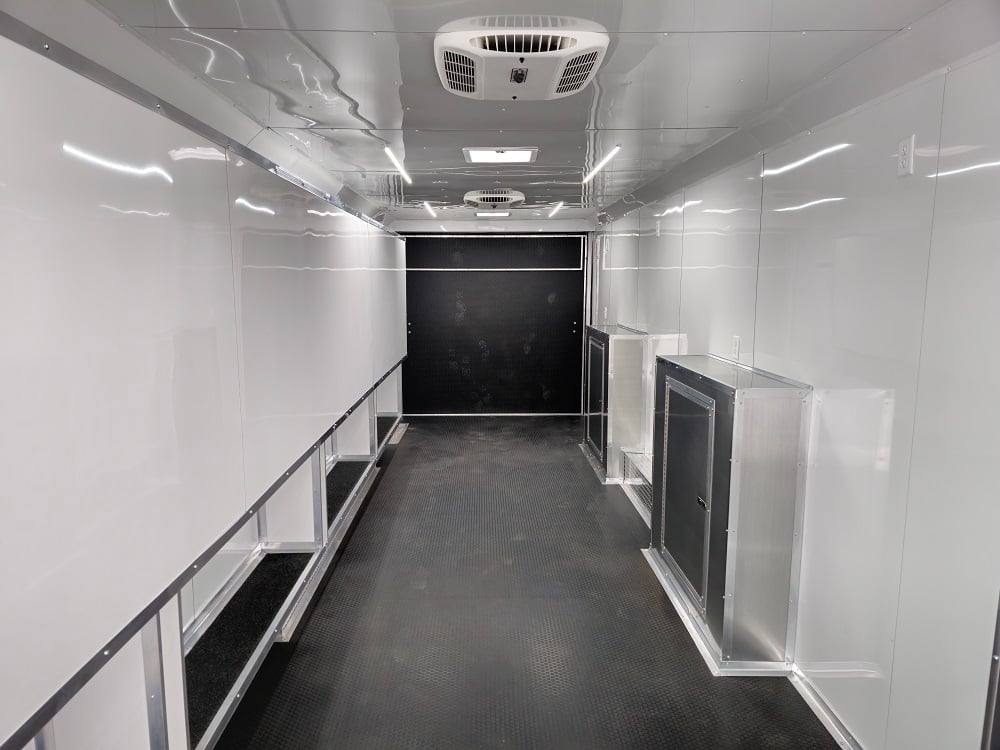 8.5' X 32' Blue Video Game Arcade Concession Trailer