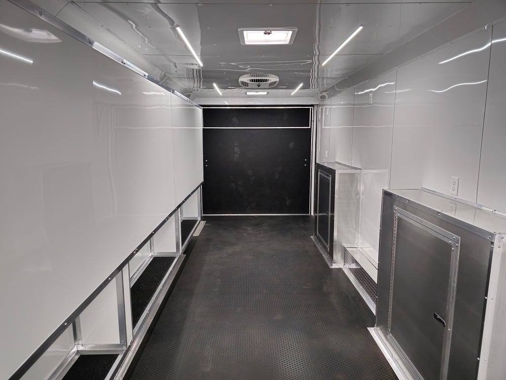 8.5' X 32' Blue Video Game Arcade Concession Trailer