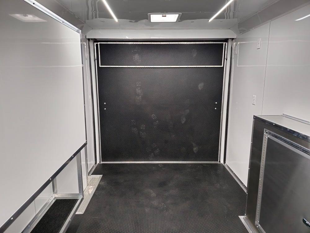 8.5' X 32' Blue Video Game Arcade Concession Trailer