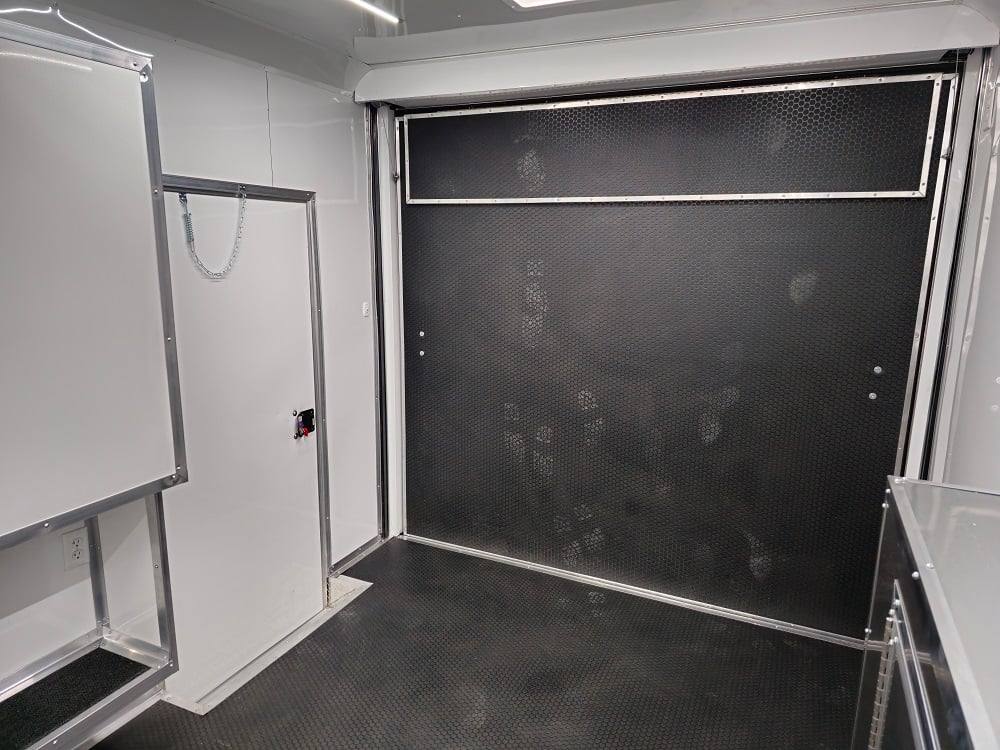 8.5' X 32' Blue Video Game Arcade Concession Trailer