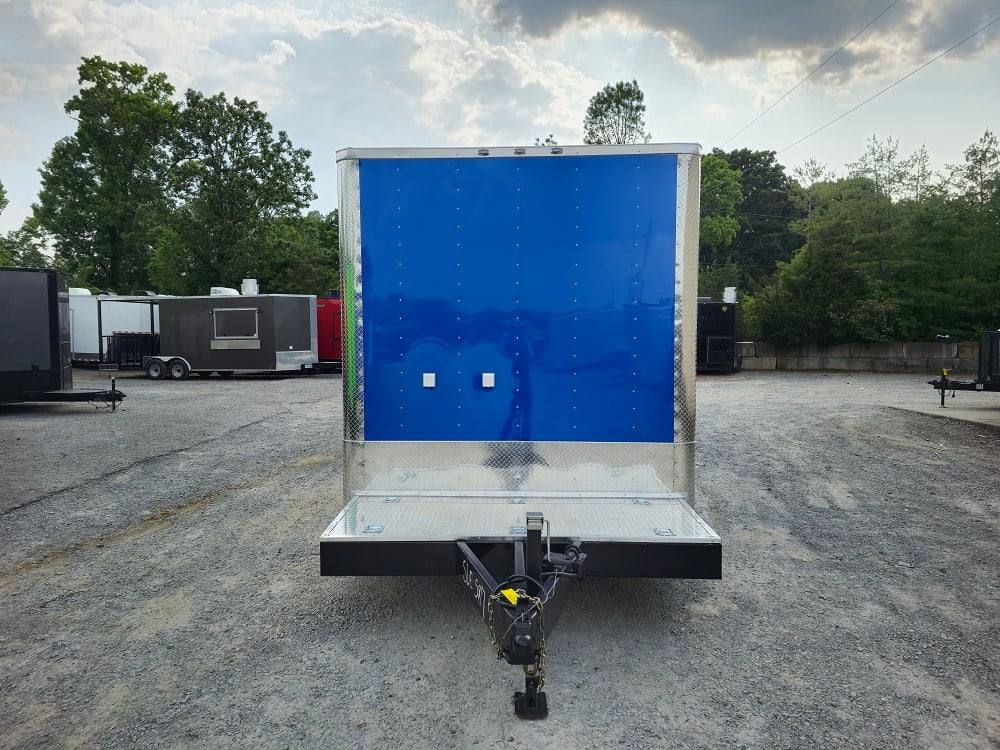 8.5' X 32' Blue Video Game Arcade Concession Trailer