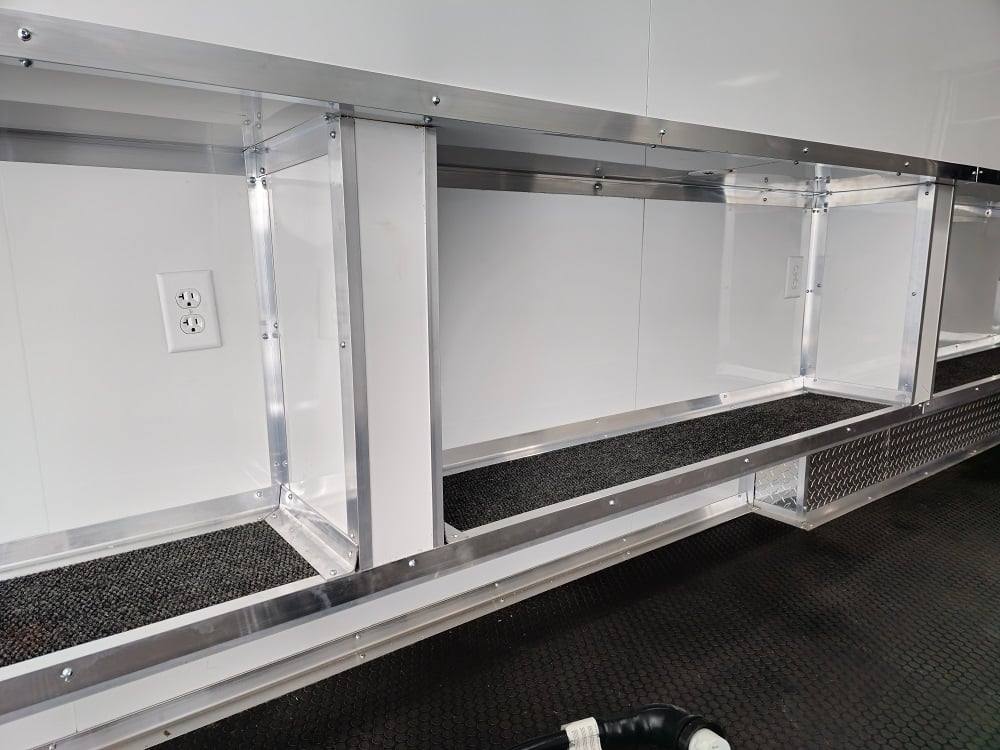 8.5' X 32' Blue Video Game Arcade Concession Trailer