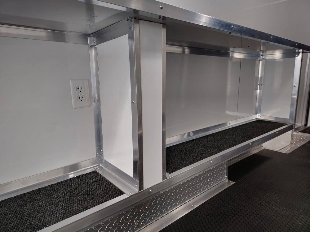 8.5' X 32' Blue Video Game Arcade Concession Trailer