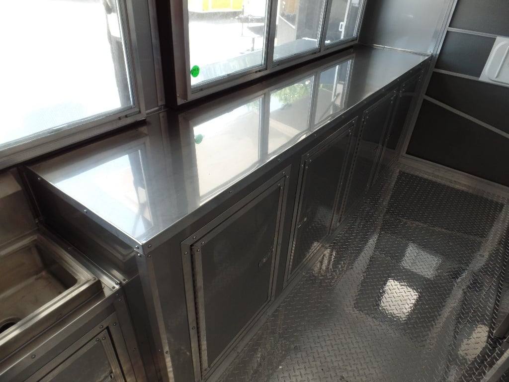 933-8.5-x-32-concession-black-bbq-food-trailer-with-appliances-13.jpg 8.5' x 32' Concession Black BBQ Food Trailer With Appliances