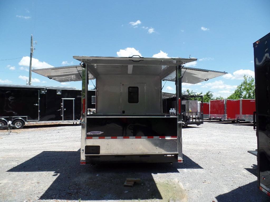933-8.5-x-32-concession-black-bbq-food-trailer-with-appliances-17.jpg 8.5' x 32' Concession Black BBQ Food Trailer With Appliances