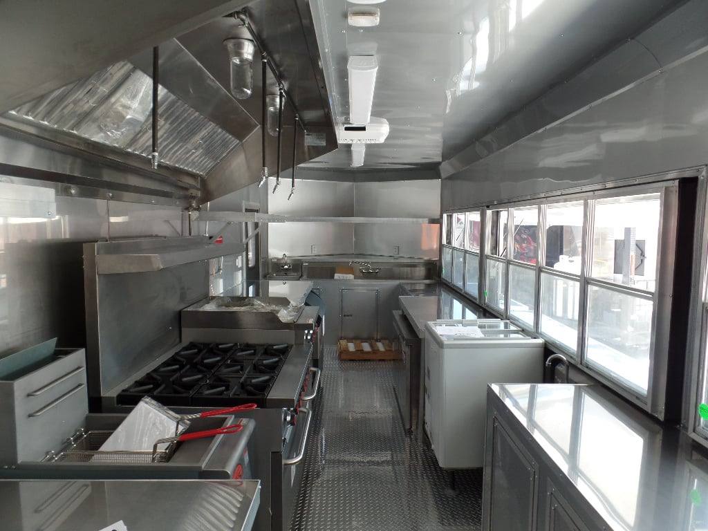 933-8.5-x-32-concession-black-bbq-food-trailer-with-appliances-20.jpg 8.5' x 32' Concession Black BBQ Food Trailer With Appliances