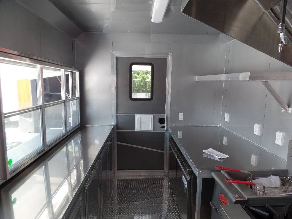 933-8.5-x-32-concession-black-bbq-food-trailer-with-appliances-24.jpg 8.5' x 32' Concession Black BBQ Food Trailer With Appliances