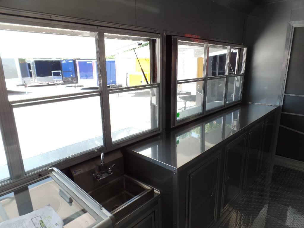 933-8.5-x-32-concession-black-bbq-food-trailer-with-appliances-25.jpg 8.5' x 32' Concession Black BBQ Food Trailer With Appliances