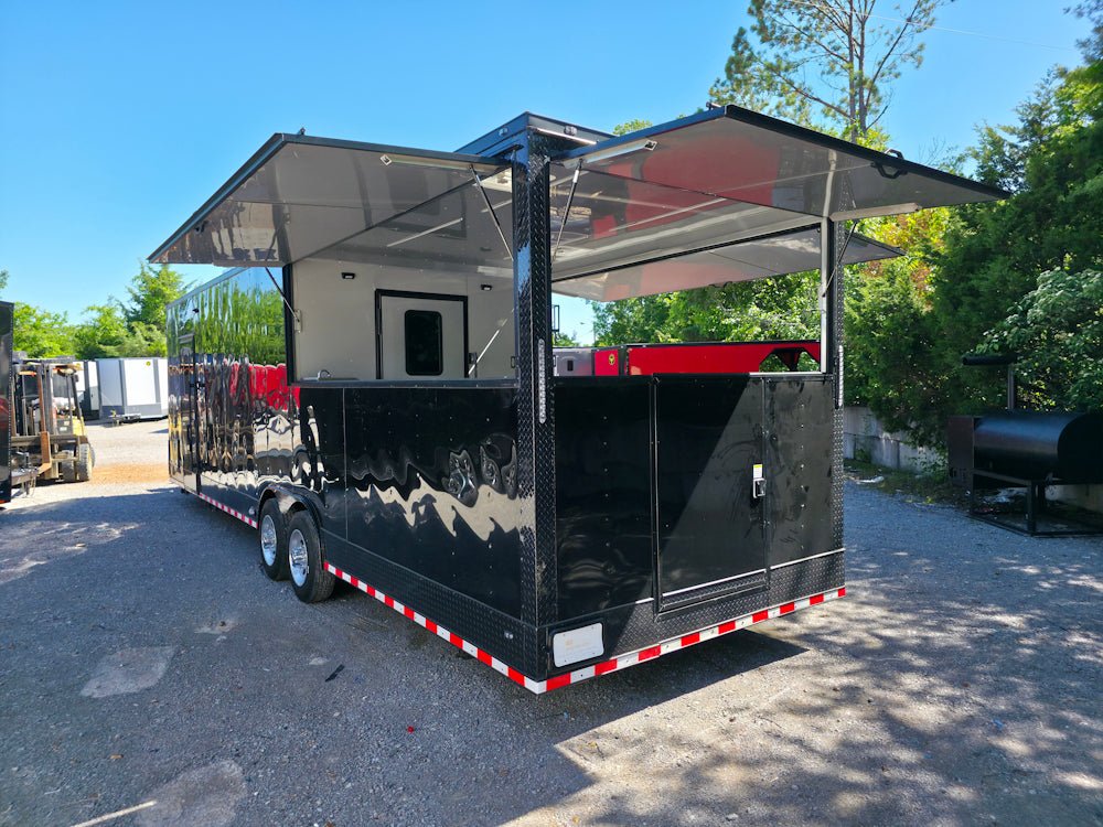 935-8.5-x-32-concession-trailer-black-with-blackout-12-porch-food-event-catering-12.jpg 8.5' X 32' Concession Trailer Black With Blackout 12' Porch Food Event Catering