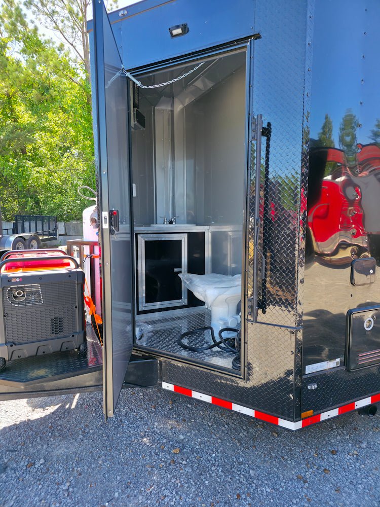 935-8.5-x-32-concession-trailer-black-with-blackout-12-porch-food-event-catering-3.jpg 8.5' X 32' Concession Trailer Black With Blackout 12' Porch Food Event Catering