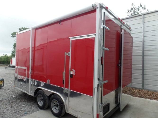 94-8.5-x-16-concession-food-event-catering-trailer-red-2.jpg 8.5' x 16' Concession Food Event Catering Trailer Red