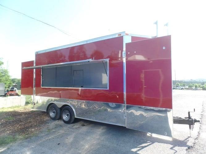 94-8.5-x-16-concession-food-event-catering-trailer-red-30.jpg 8.5' x 16' Concession Food Event Catering Trailer Red