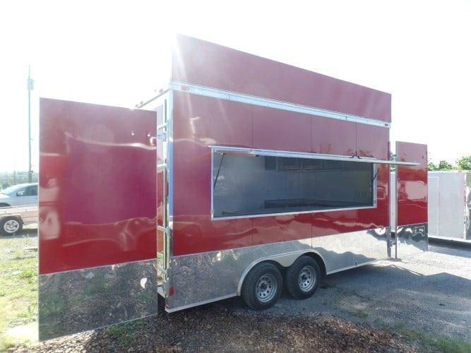 94-8.5-x-16-concession-food-event-catering-trailer-red-37.jpg 8.5' x 16' Concession Food Event Catering Trailer Red