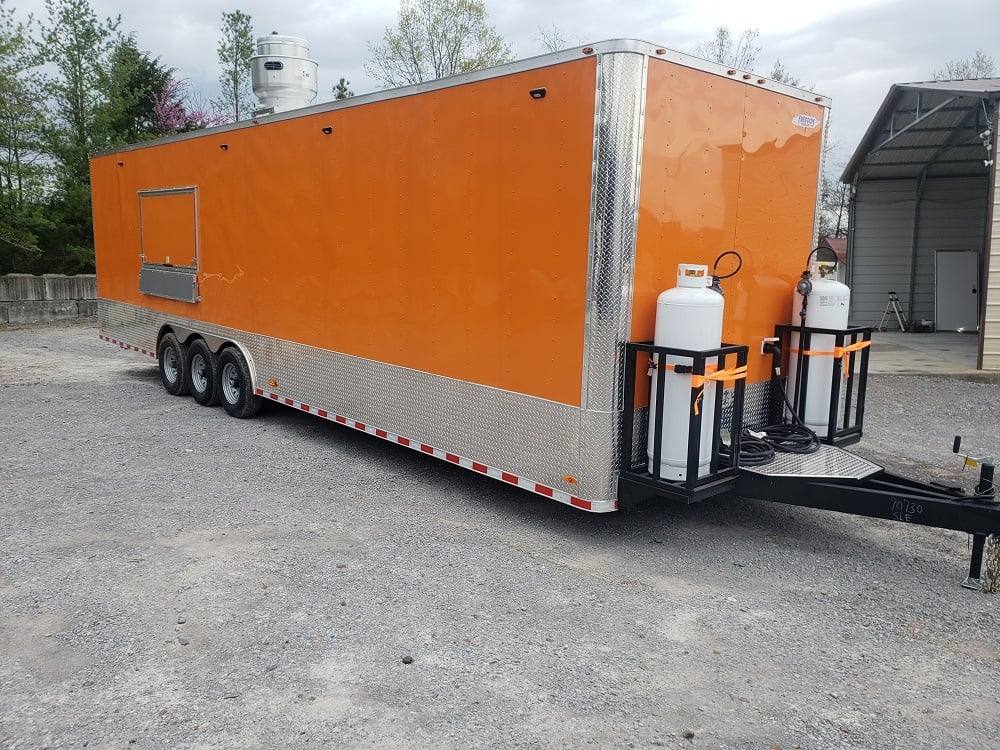 940-8.5-x-32-orange-catering-food-vending-concession-trailer-2.jpg 8.5' x 32' Orange Catering Food Vending Concession Trailer
