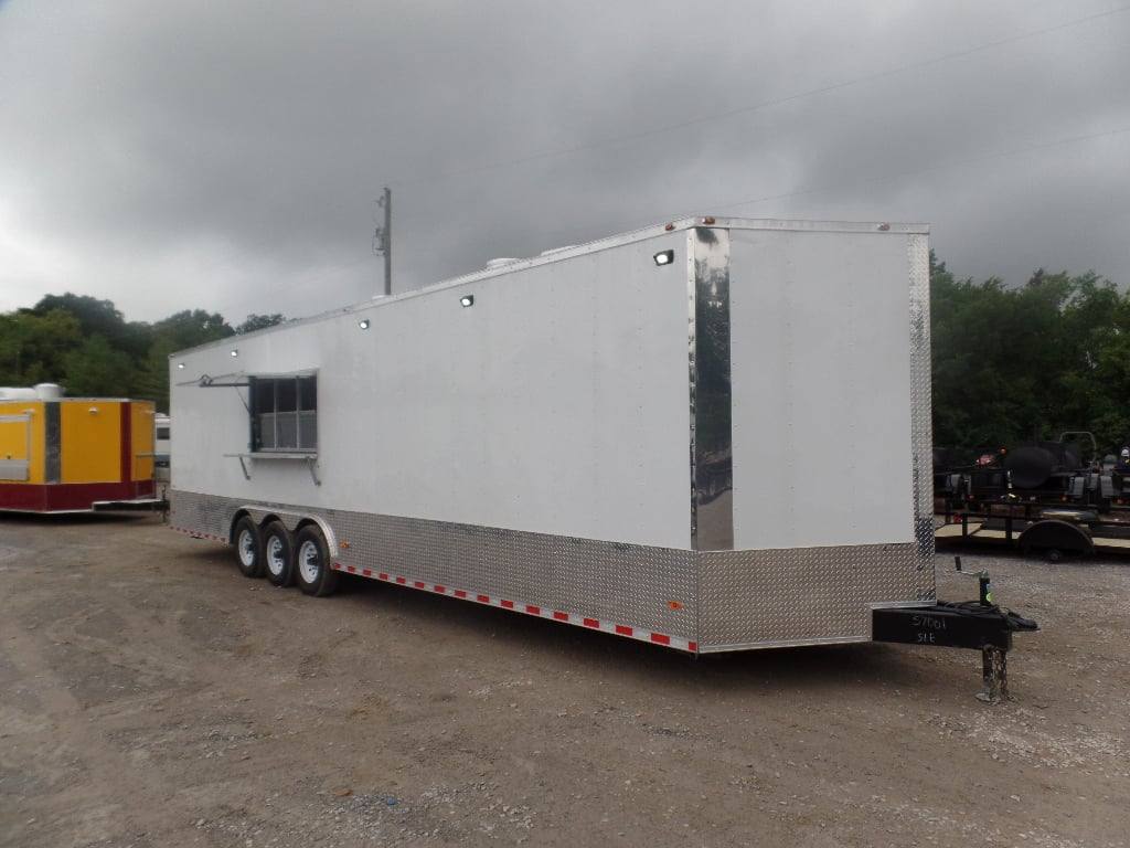 941-8.5-x-32-white-commercial-food-concession-trailer-1.jpg 8.5' x 32' White Commercial Food Concession Trailer