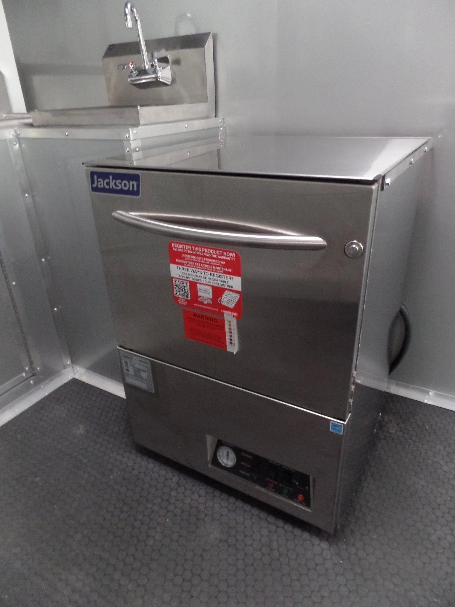 942-8.5-x-32-white-concession-food-trailer-with-appliances-31.webp 8.5' x 32' White Concession Food Trailer With Appliances